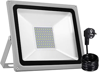 Foco LED Con Enchufe, Reflector Foco Proyector LED para Exteriores ...