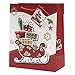 Gift Boutique Beautiful Glitter Pop Up Christmas Gift Bags with Handles and Tags in 4 Assorted Designs & 3 Sizes- Small, Medium & Large 12 Pack