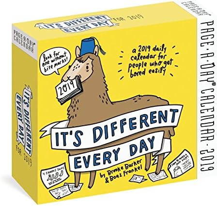 It's Different Every Day Page-A-Day Calendar 2019