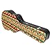 Standard Size Acoustic Gutar Case—Hard Durable Wood Shell with Carrying Handle, Padded Inside with Plush Foam, Key-Locking Center Latch, Rasta by Phitz