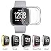 EZCO Screen Protector Case Compatible with Fitbit Versa (2-Pack), Soft TPU Plated Bumper Case All-Around Protective Screen Cover Shell Compatible Versa Smart Watch