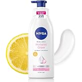 Nivea Natural Glow Body Lotion with SPF 15, Vitamin C, Lightweight Moisturizing Lotion for Daily Use, 13.52 Fl Oz (Pack of 1)