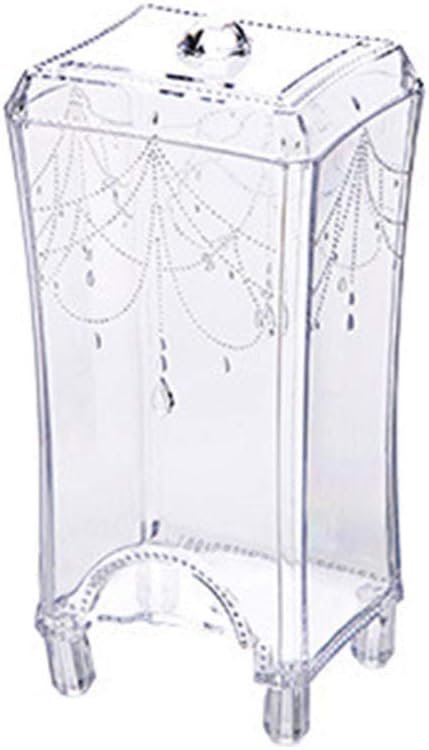 Caja de almacenamiento de almohadilla de algodón transparente caja de