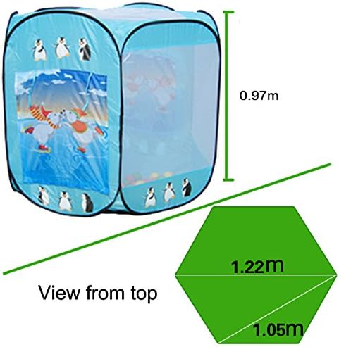 ALPIKA Play Tent Boys Girls Pop up Toys Kids Tent Indoor & Outdoor Playhouse for Children (Ocean Blue)