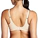 Lilyette by Bali Women's Enchantment 3-Section Unlined Minimizer Underwire Bra, Ivory/Rum Raisin, 42DD