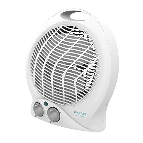 Calefactor Eléctrico de Baño Bajo Consumo Ready Warm 9790 Force. Termoventilador, 2000 W en 2 Niveles, Termostato Regulable, 3 Modos, Sistema de Seguridad, 20 m2