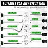 SWANLAKE 10Pcs Hook and Pick Set CR-V Steel Shafts Storage Pouch view 5