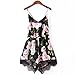 Franterd Women Floral Lace Chiffon Bodycon Jumpsuit Party Romper Dress