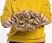 Benehair Scrunchy Updo Wavy Straight Hair Bun Clip Messy Donut Chignons Synthetic Hairpiece Hair Extension (light ash brown & bleach blonde-thicker)