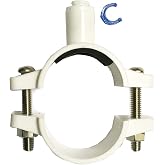 Drain Saddle Valve with 1/4" Quick Connect for Reverse Osmosis (RO) Systems, in white