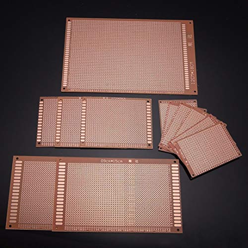 LTKJ Universal 12pcs/lot Electric Printed Circuit Prototype PCB Board Breadboard Stripboard DIY Copper Plate Kit Test Single Sided