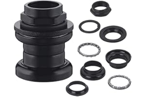 8pcs 1" Threaded Bicycle Headset Combo- Gas Motorized Bicycle (Black)