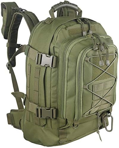PANS Military Expandable Travel Backpack Tactical Waterproof Outdoor 3-Day Bag,Large,Molle System for School,Hiking,Camping,Trekking,Outdoor Sports,Work