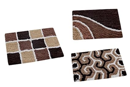 AAZEEM Abstract Cotton Door Mat - 16x24, Multicolour