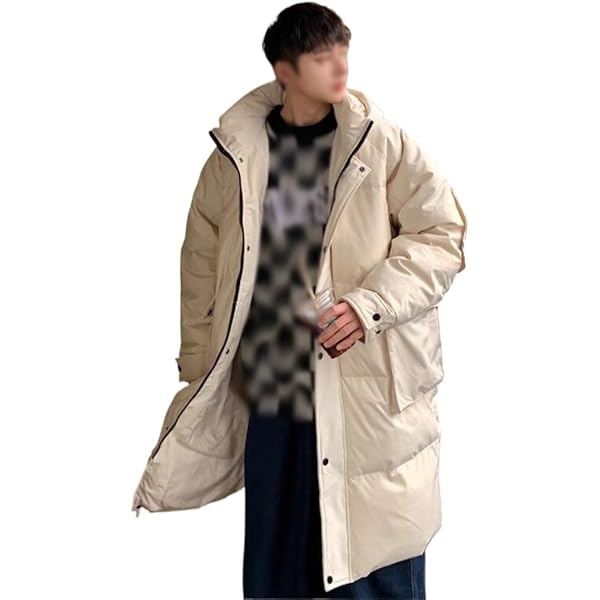 ZLSLZ Mens Winter Warm Furry Faux Fur Long Length Outerwear Coat