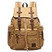 Hynes Eagle Vintage Canvas Leather Backpack Travel Rucksack 19 Liter