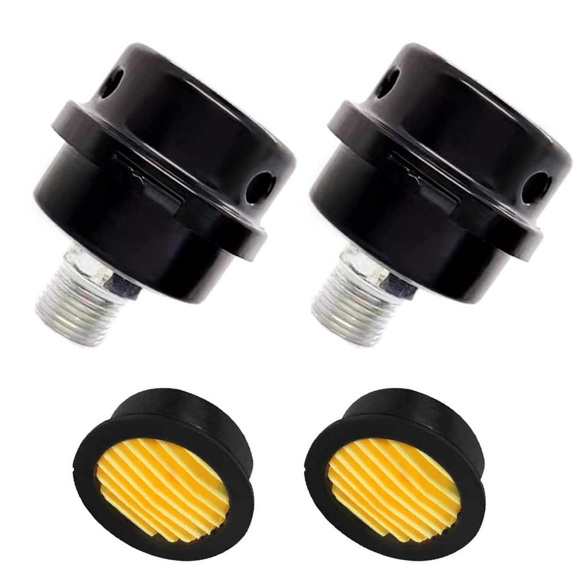 Photo 1 of 2 Pcs 20mm Air Compressor Silencer Filter,1/2"Thread Air Compressor Intake Filter Noise Muffler Air Compressor Parts