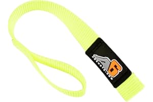 Agency 6™ Winch Hook Pull Strap - Safety Yellow - 1 INCH Wide - Heavy Duty - Made in The U.S.A.