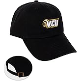 Desert Cactus Virginia Commonwealth University Baseball Hat VCU Rams Brimmed Embroidered Cap Adjustable Cloth Strap Adult (Style B) Black