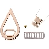 Water Drop Shape Clasp Turn Lock - Twist Locks DIY Leather Handbag Bag Hardware by Beinil