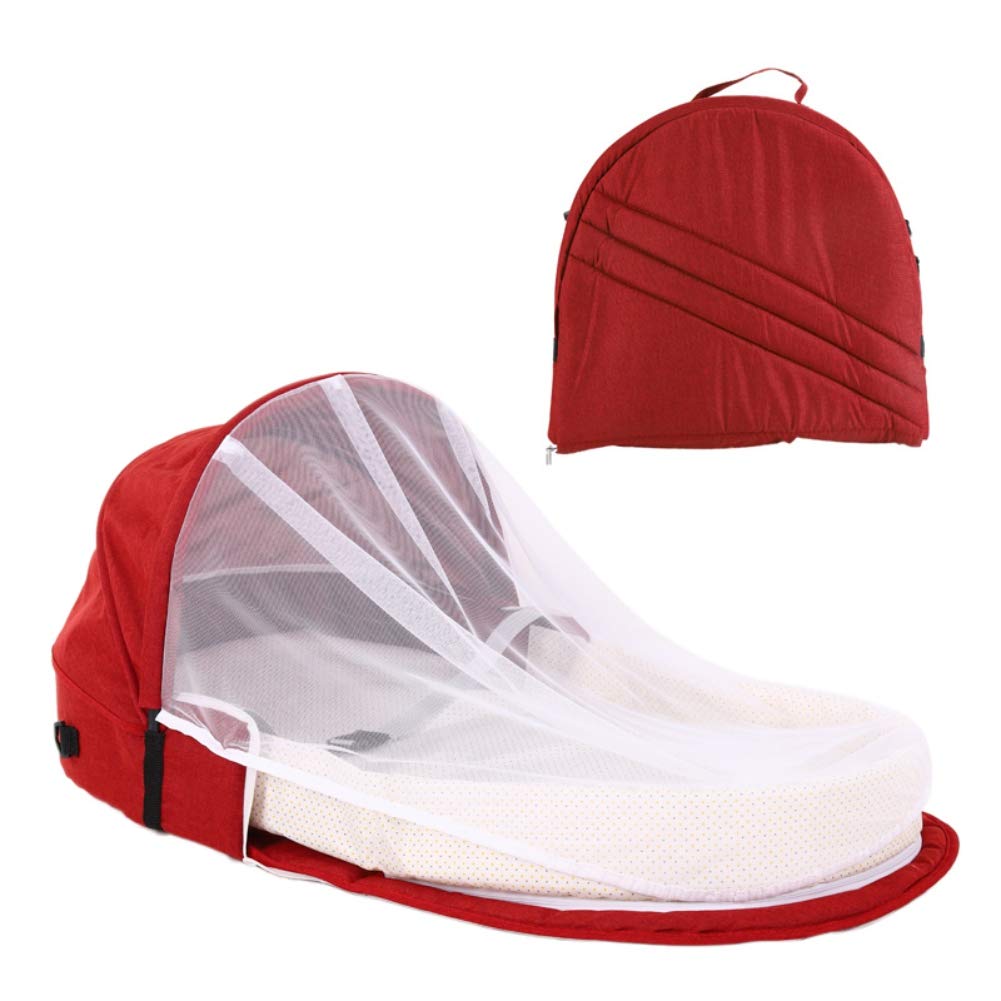 red bassinet