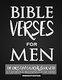 Bible Verses For Men: The Christian Coloring Book with Colorful Blessings for Him (Midnight Edition): An Inspirational Coloring Books for Adults and ... Pages (Men of God Coloring Books) (Volume 2) by Jackson Newgate