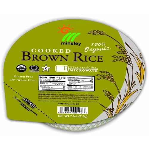 Steamed Brown Rice Bowl, Organic, Microwaveable, 7.4-Ounce Bowls (Pack of 12) image