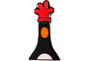 Pawprint Family | Feathers McGraw Head Enamel Magnet | Official Wallace & Gromit Merchandise