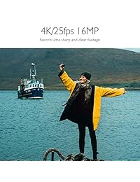 Cámara de acción AKASO EK7000 Pro 4K con pantalla táctil EIS Ángulo de visión ajustable 131.2 pies Cámara impermeable con control remoto Cámara deportiva con kit de accesorios para el casco