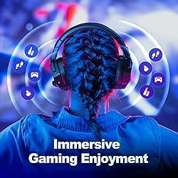 DEEBOX Wireless Gaming Headsets with Mic for PC PS4