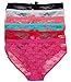 Barbra's 6 Pack Women's Plus Size Cage Back Lace Hiphugger Panties