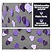Purple Heart Garland – Paper Garland for Wedding, Bridal Shower, Birthday and Bachelorette Party Decorations – 120 Inches