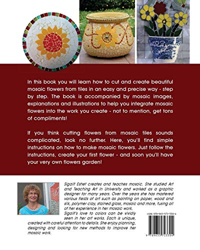 Beautiful Mosaic Flowers: A step-by step guide (Art and Crafts Book) - Thumbnail 2