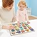 TOP BRIGHT Wooden Alphabet Puzzle, Educational Toys for Tooddlers - ABC Puzzle Board for 2 3 4 Years Old, Preschool Boys & Girls Learning Letter Toys