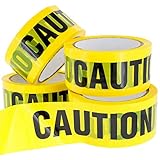 Caution Tape - Warning Tape for Law Enforcement, Construction, Public Works, Safety - 150 Ft Per Roll - 4 Rolls