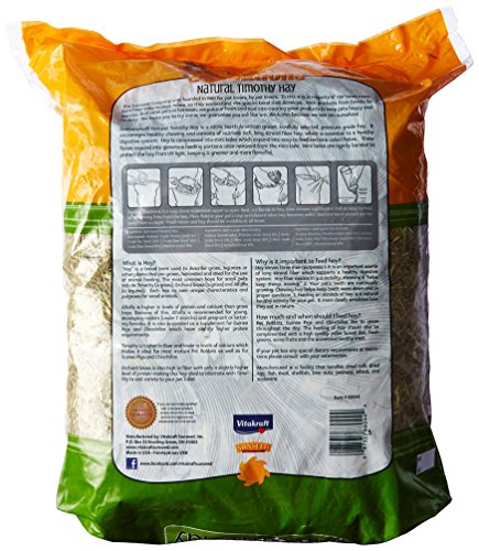 Sun Seed Company Sss88044 3-Pack Sunnatural Select Spring Harvest Small Animal Timothy Hay, 56-Ounce