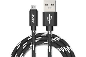 AGOZ Micro USB Charger Cable Compatible with Freestyle Libre 2 Reader, Freestyle Libre 3 Reader, Tandem t:Slim X2 Insulin Pump, Braided Charging Cord for Freestyle Libre Reader (4ft)