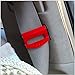 Dwindish Red 2 Pcs Smart Seatbelt Adjuster Clip Buckle Shoulder Relax Neck Comfort Supports