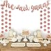 She Said Yaaas Bachelorette Party Banner -Rose Gold Engagement Party Decoration And Bridal Shower Sign