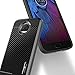 Moto G5S Plus Case, Moto G5S+ Case with [Tempered Glass Screen Protector], NageBee [Frost Clear] [Carbon Fiber] Premium Slim Protective Rubber Case For Motorola G5S+ / G5S Plus XT1806 (Black)