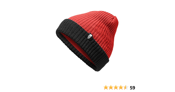 Tnf Waffle Beanie, Tnf Red/Tnf 