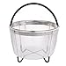 TrioPal Instant Pot Accessories - Stainless Steel Steamer Basket with Silicone Handle for 6 qt Instant Pot and Pressure Cooker