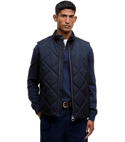 ジャケット・アウター barbour hybriquilted gilet Barbour Lowerdale Gile Sage MD at Amazon Men's Clothing store