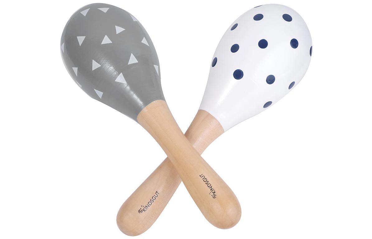 Helados Y Topos Kindsgut Maracas De Madera Para Bebe Bebes Y Primera Infancia Juguetes Y Juegos Kudzuandcompany Com