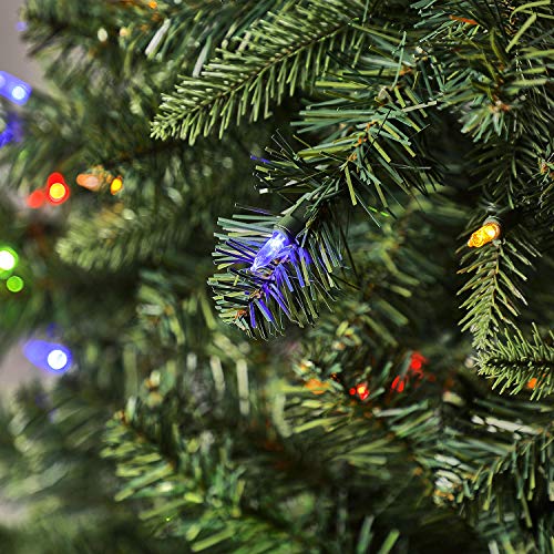 Evergreen Classics 7.5 ft PreLit Vermont Spruce Quick Set Artificial