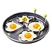 Egg Ring, I-Choice Nonstick Stainless Steel Egg Mold Omelette Mould Egg Rings Pancake Rings Fried Egg Cooker Molds Cooking Tools Kitchen Gadgets, Round/Heart/Star/Flower Shape, Set of 4