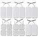 TENS Unit Replacement Pads, 24 Pcs Various Sized Premium Reusable Electrodes Patches - Compatible with AUVON TENS 7000 EMS Massage Therapy Machine, Latex-Free for Back and Multiple Pain Relief