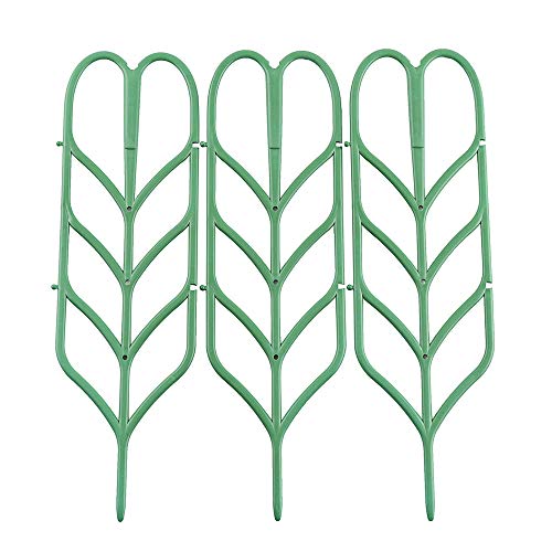 Wenje 3pcs Durable Climbing Rattan Plant Holder Ivy Vines Flower Rack Growing Plants Stand Adjustable Plastic Flower Stand Combination