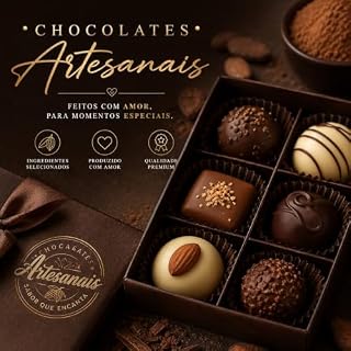 Livro Chocolate Artesanal: Segredos, Técnicas e Receitas para Criar Chocolates Luxuosos e Artesanais (MC Confeitaria Lucrativa)
