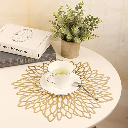 Placemats Set of 6 for Dining Table Round Place Mats